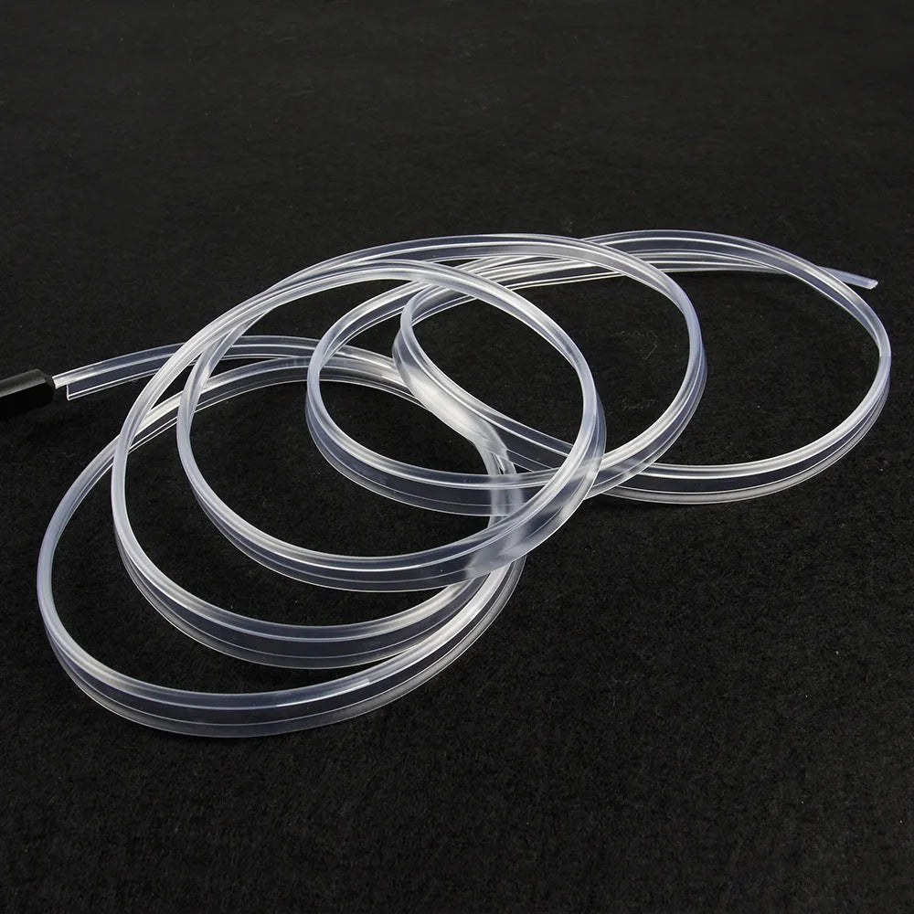 Colourful EL luminous car ambience light strip with USB interface in flexible PVC casing
