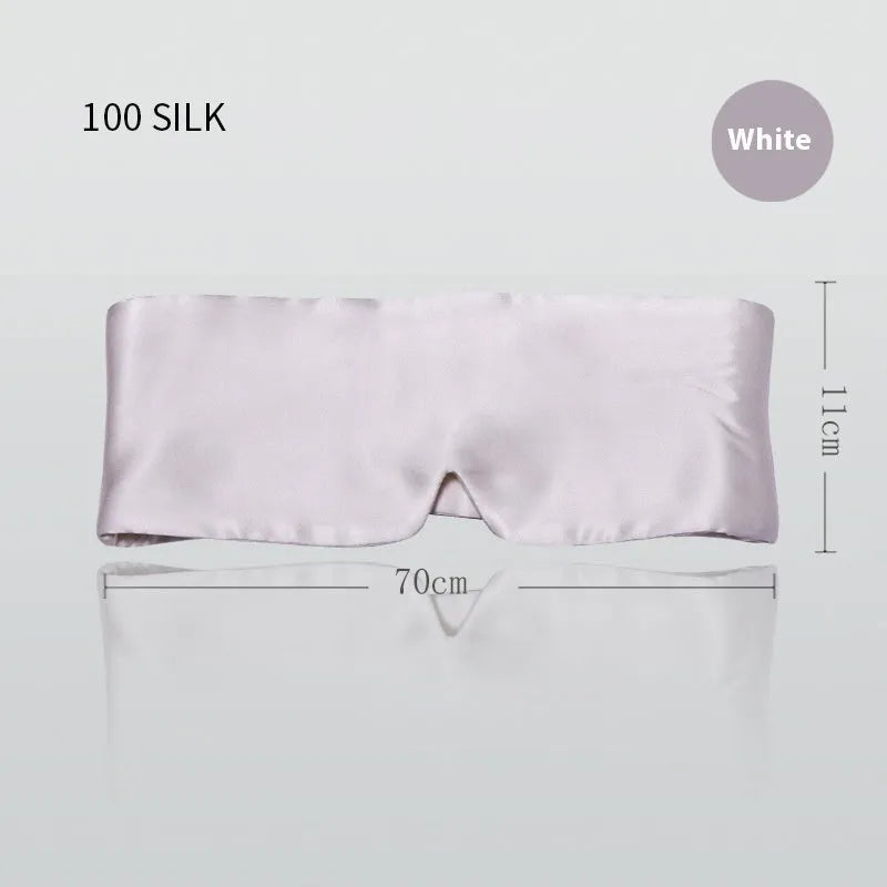 Mulberry silk sleep eye mask for light blocking in one of seven colours.