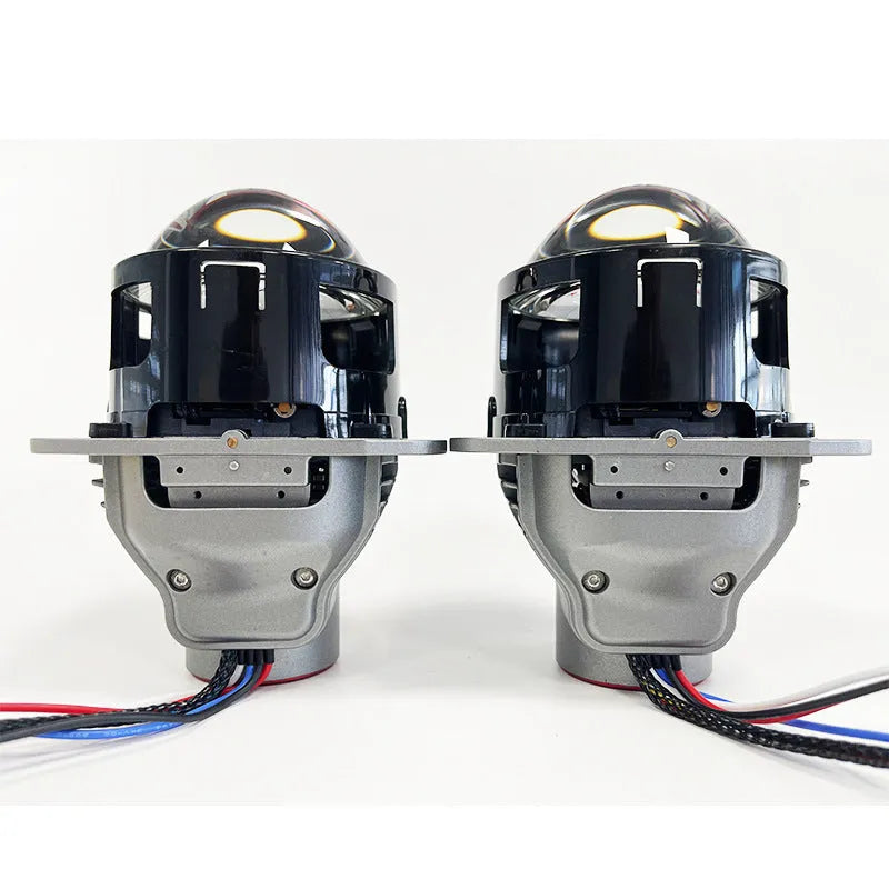 Intelligent follow up steering headlight with aviation aluminium housing and three-inch glass lens