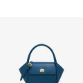 Women's cow leather wing tote bag with shoulder strap and latch closure in four colour options