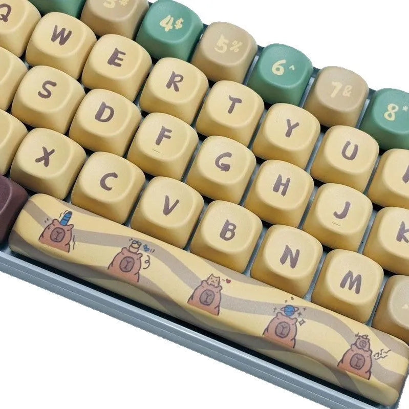 Capabala colourful 130-key MOA height ABS keycap set for mechanical keyboards.