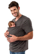 Cotton loose fit round neck short sleeve t-shirt in solid green colour