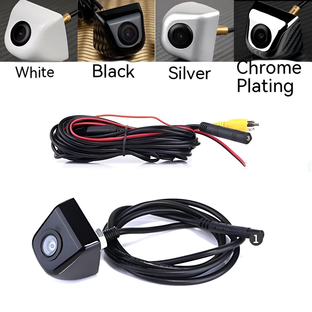 HD car night vision waterproof rearview camera with metal shell in various colour options
