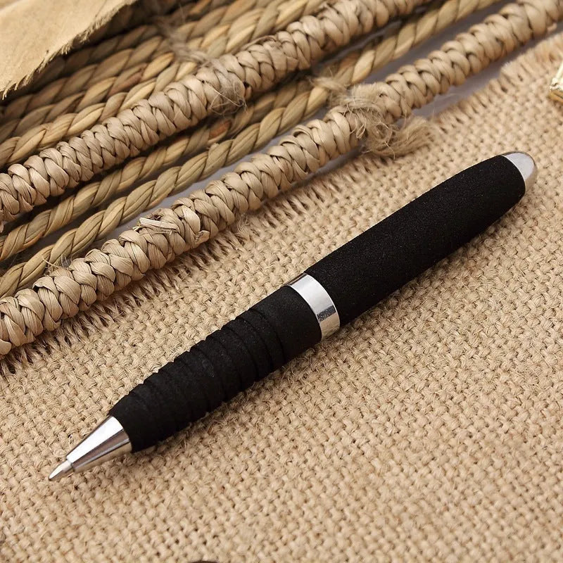 EVA metal cap mini ballpoint pen showing 112mm length, metal construction, and seven colour options