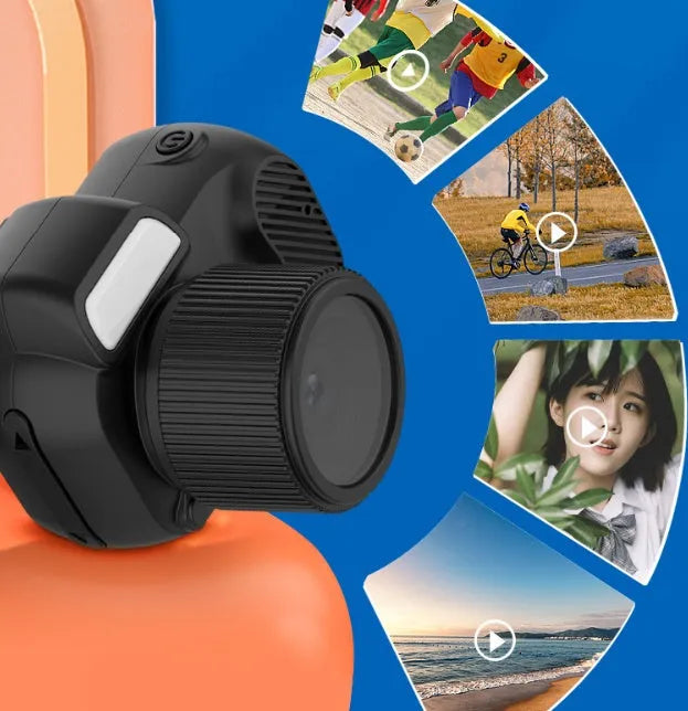 Black Y3000 HD outdoor sports camera with small display screen on compact body.