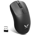 Black wireless mouse with three-gear audio button for laptop volume control