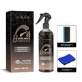 Brake disc cleaning kit with 100ml bottle, sponge, and cloth for rust removal