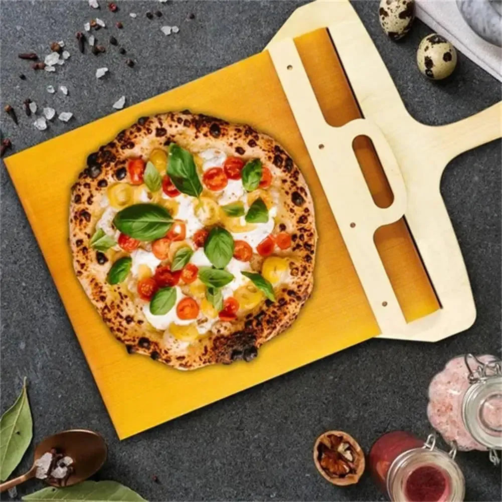 Food-grade PP pizza transfer shovel measuring 55x35cm with hanging hole