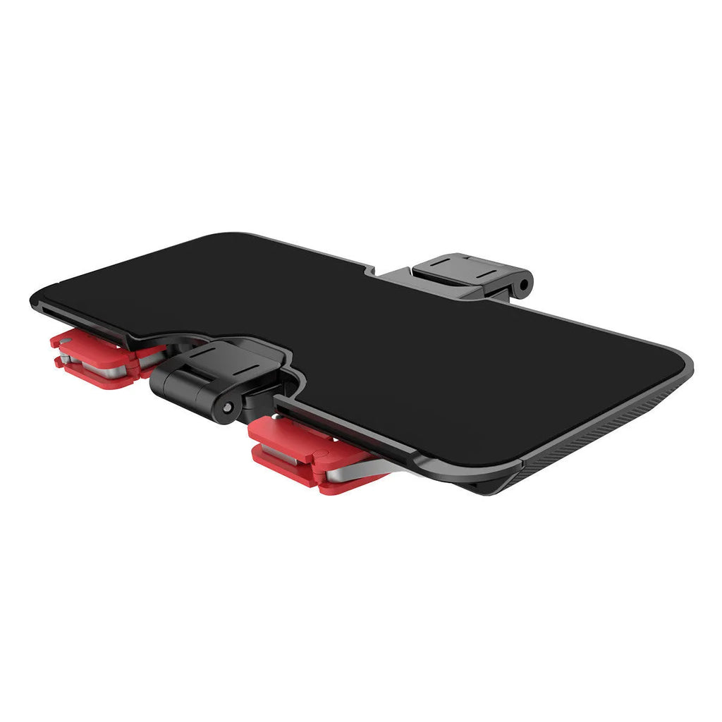 PG-9137 black mobile phone gaming trigger bracket with adjustable metal trigger and telescopic phone clip
