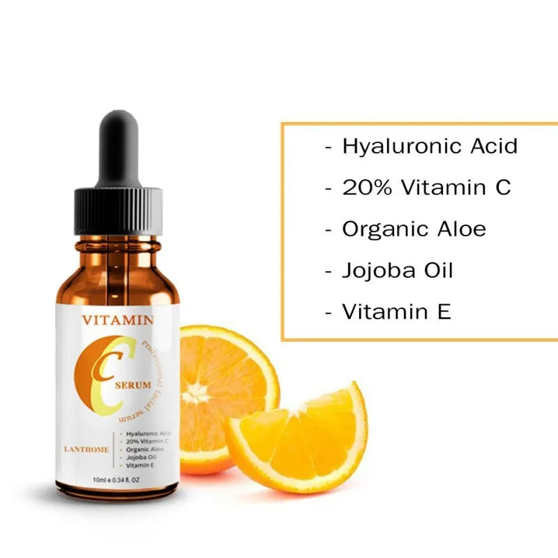 Vitamin C Hyaluronic Acid Serum 10ml bottle for facial brightening and moisturising