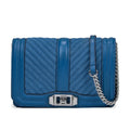 Women's shoulder chain bag in first layer cowhide with plaid pattern and chain strap, square shape