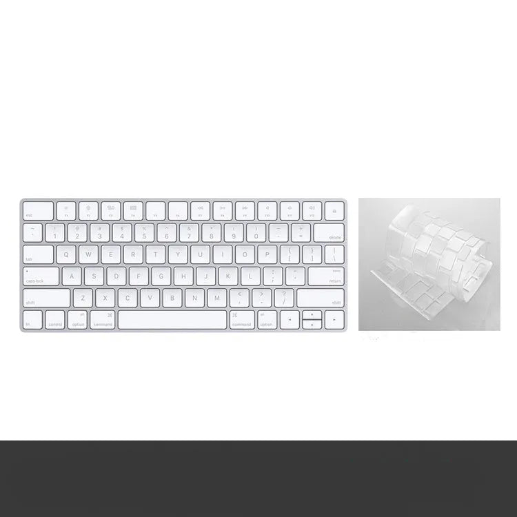 White Apple G6 Bluetooth wireless keyboard with ultra-thin metal casing.