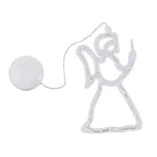 Christmas LED suction cup lights with Santa Claus elk snowman designs for window decoration