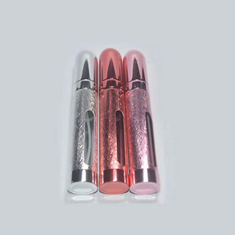 12ml aluminium travel perfume bottle with glass liner in bullet shape