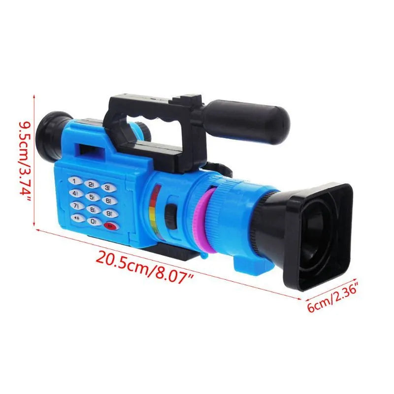 Kids digital camera in blue and pink colour options, compact size, with wrist strap