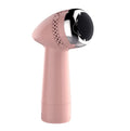Electric vacuum foot grinder with refined quartz grinding head in metallic gold finish