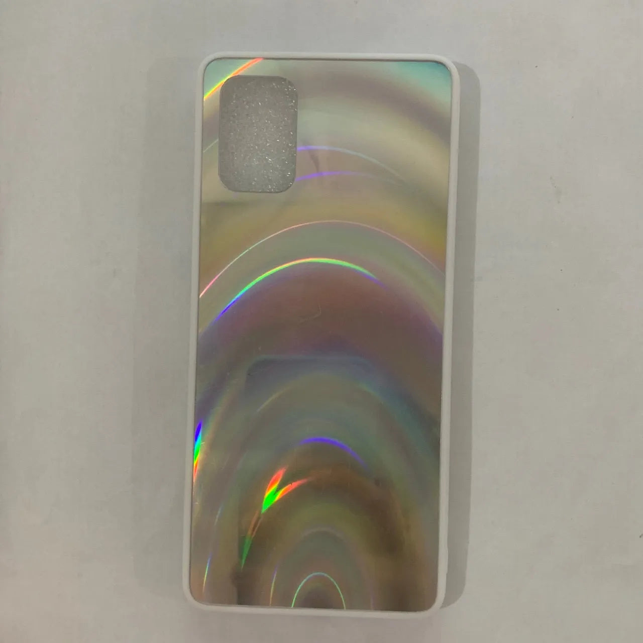 Marble pattern shockproof silicone phone case for Samsung Galaxy devices showing front and back protection