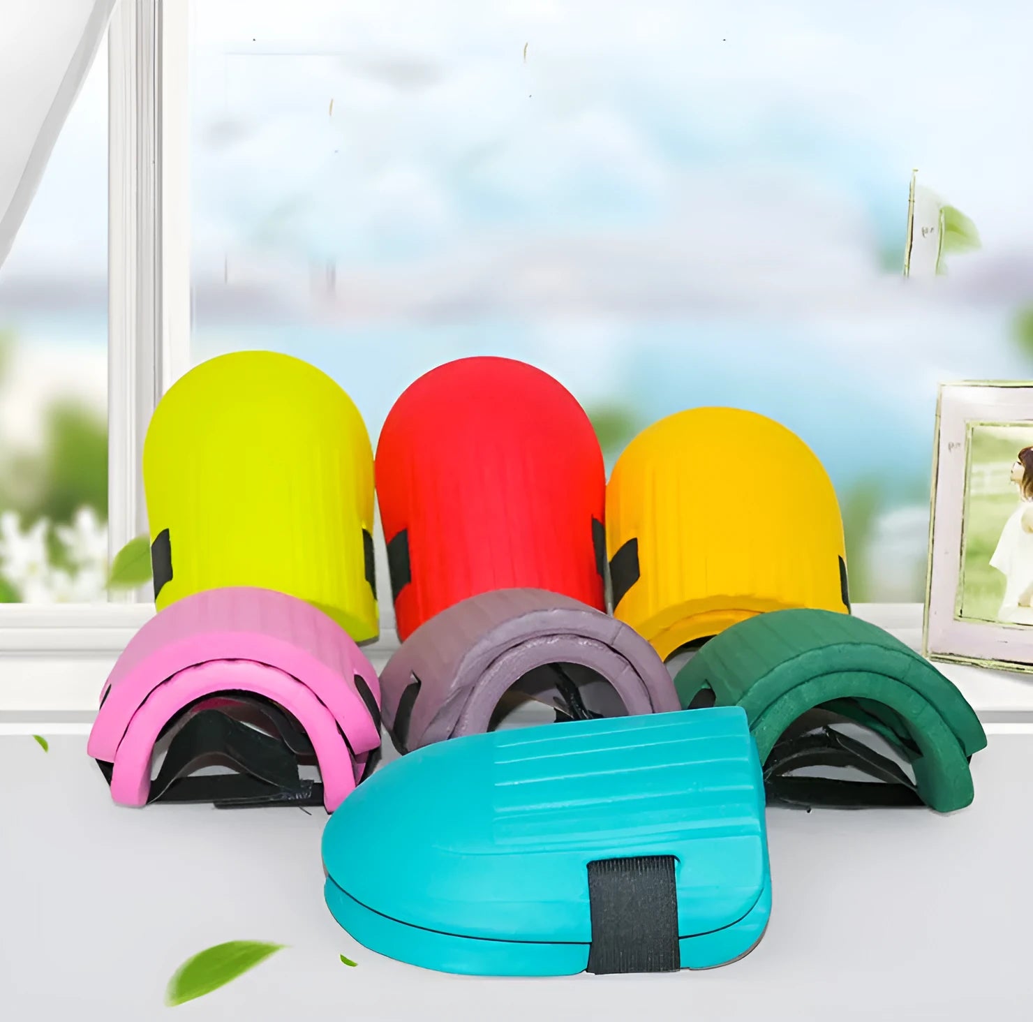 EVA foam knee pads in five colours for gardening protection