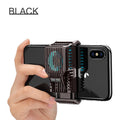 Black mobile phone radiator with clip design showing aluminum alloy and ceramic components for 4-7 inch devices