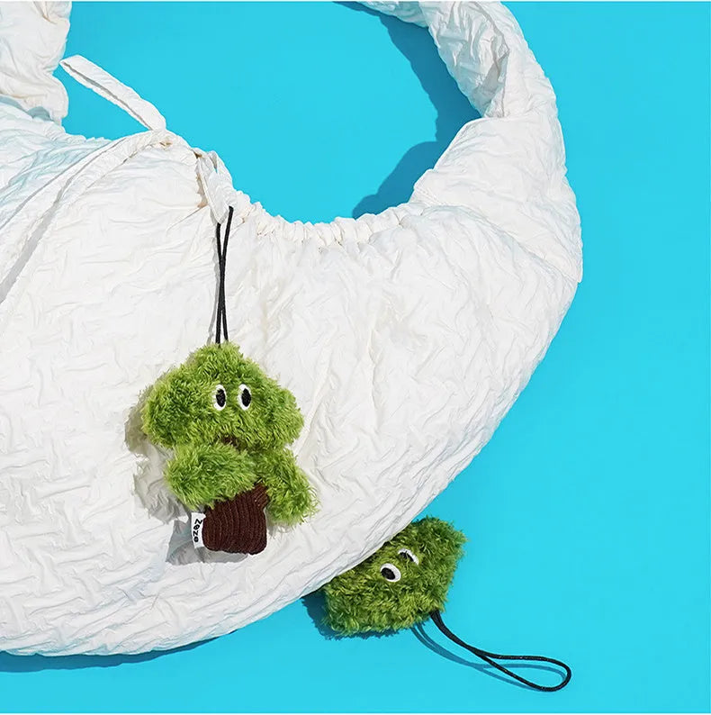 Pine tree cat mint toy bag pendant in three sizes for interactive feline play