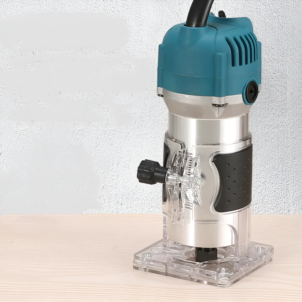 800W electric wood polishing trimmer tool with aluminum casing and power cord
