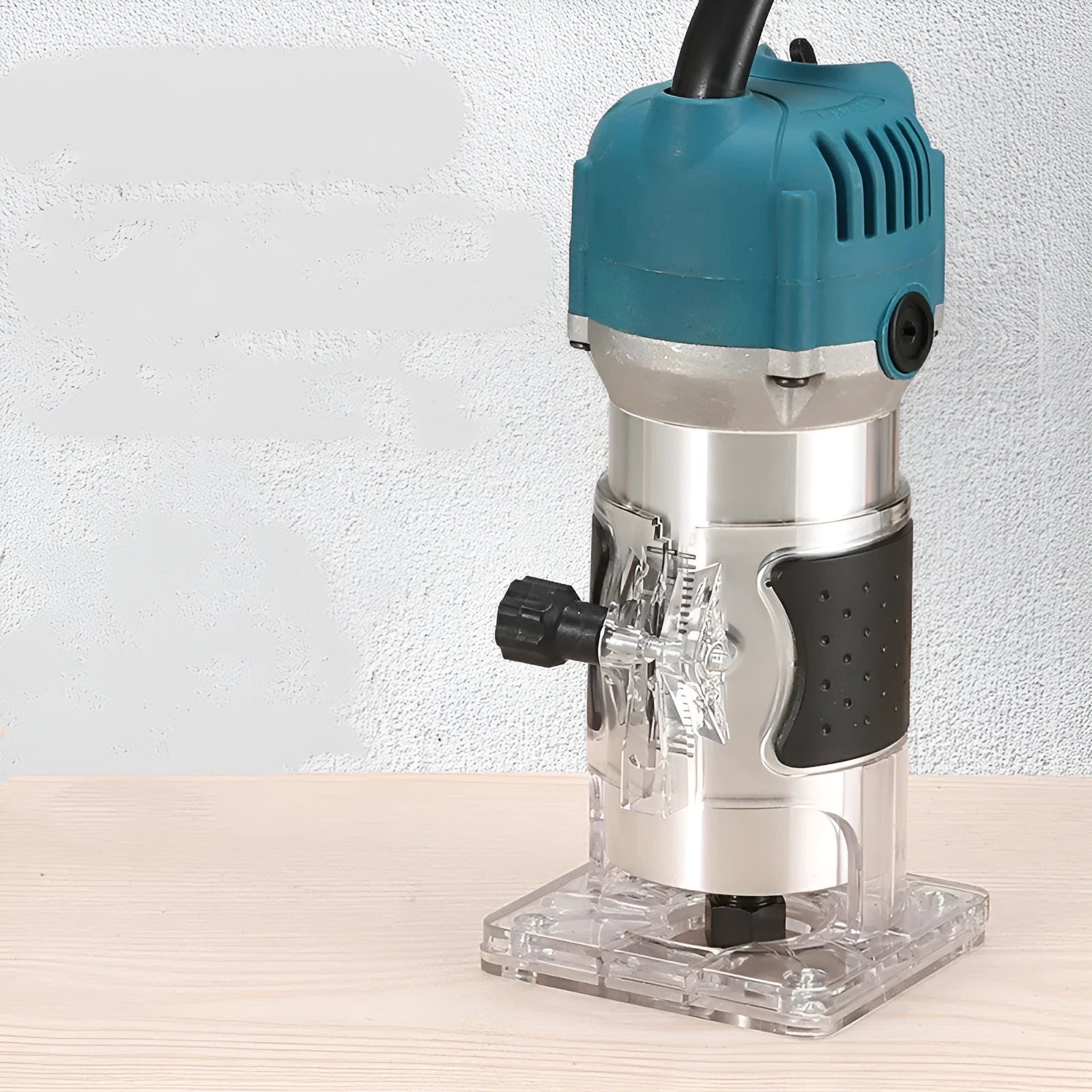 800W electric wood polishing trimmer tool with aluminum casing and power cord