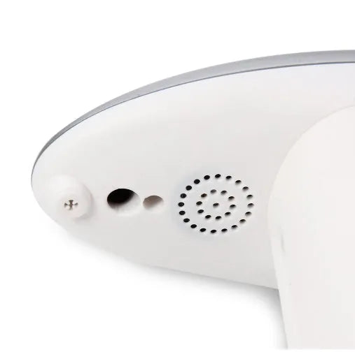 Automatic sensor soap dispenser in multi-colour option on a desktop, showing compact ABS plastic body.