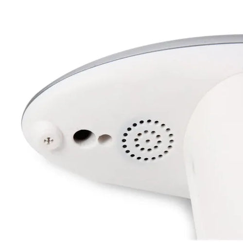 Automatic sensor soap dispenser in multi-colour option on a desktop, showing compact ABS plastic body.
