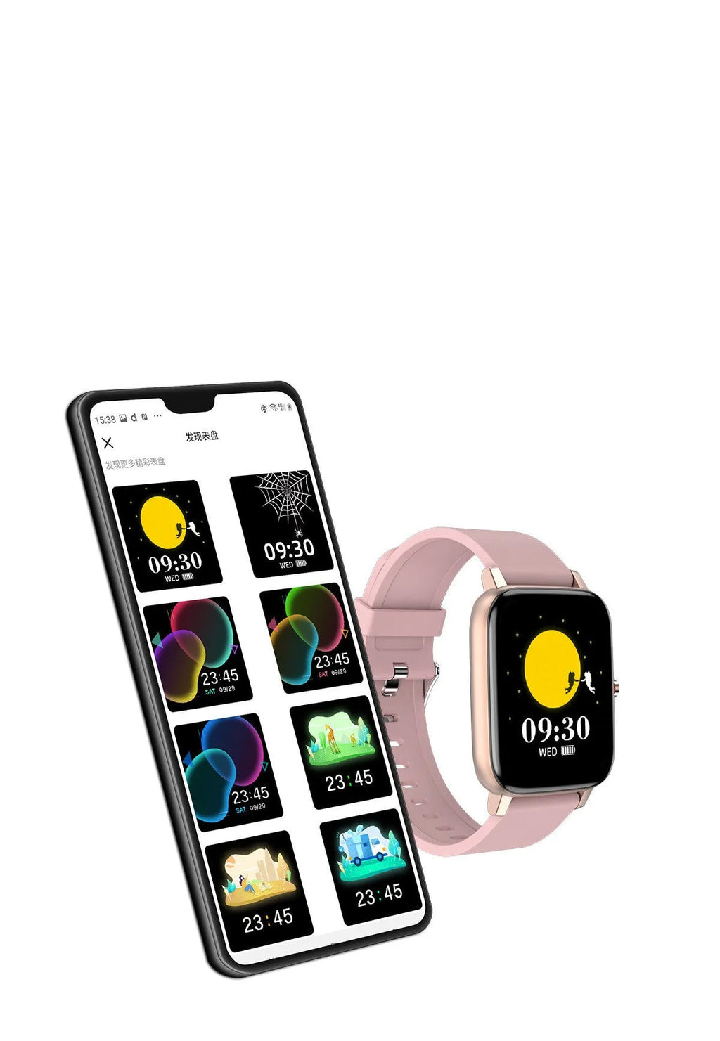 H80 sports smartwatch with black silicone strap showing ECG and blood oxygen monitoring on screen.