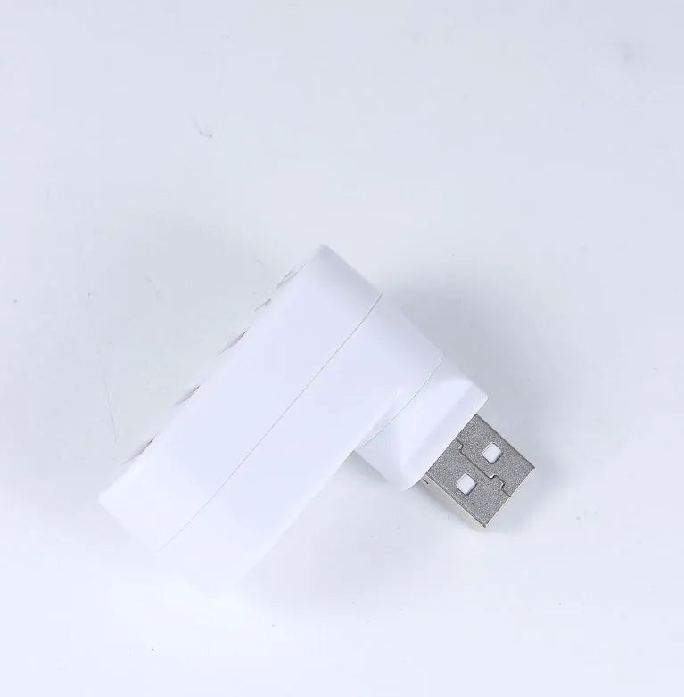 Black and white USB 2.0 splitter hub with multi-interface spin colour design for expanding device connections