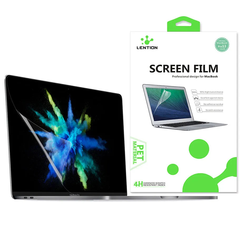 Matte screen protector film for 13-inch MacBook Pro with anti-glare and anti-scratch features.