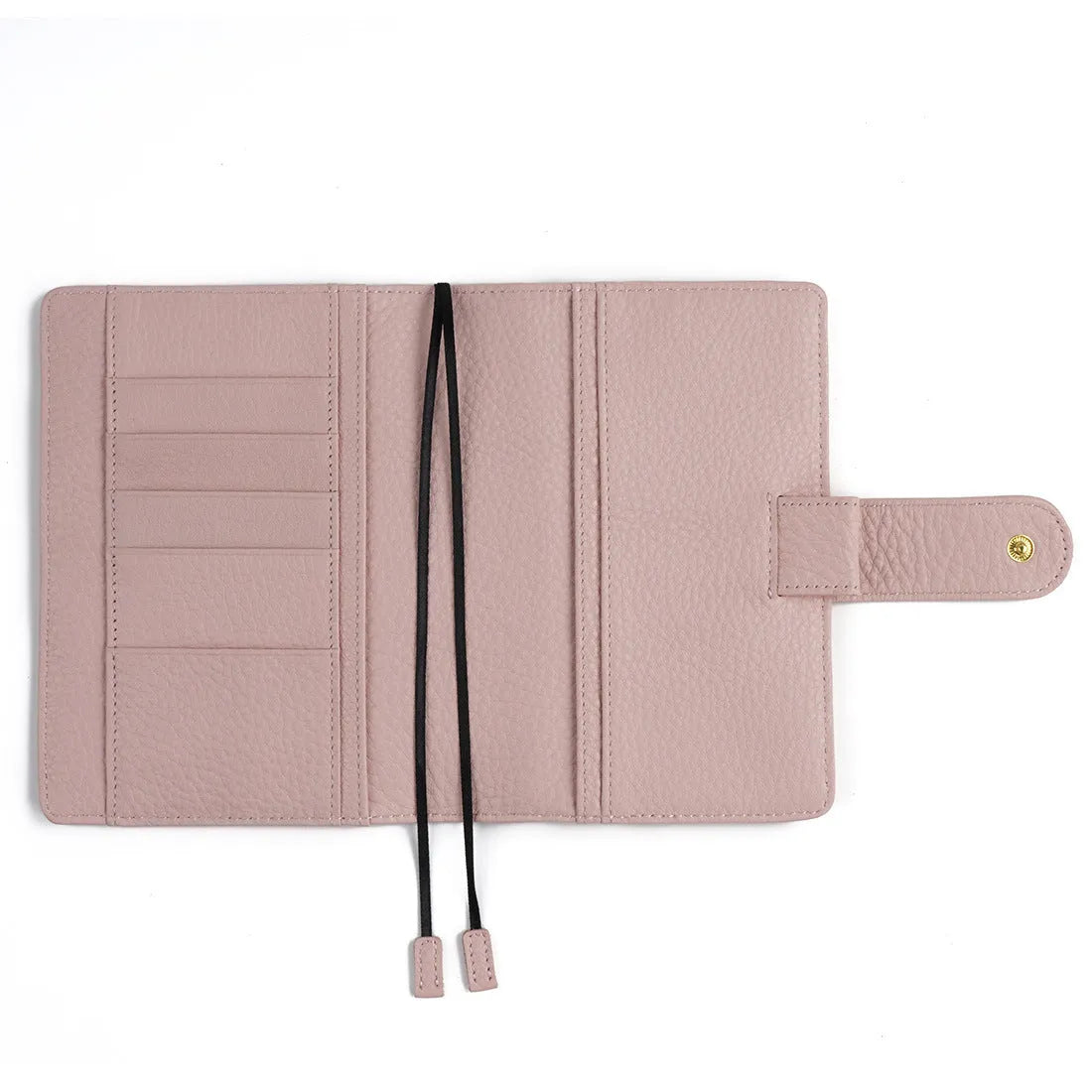 A6 size leather loose-leaf diary with a textured lychee pattern cowhide cover