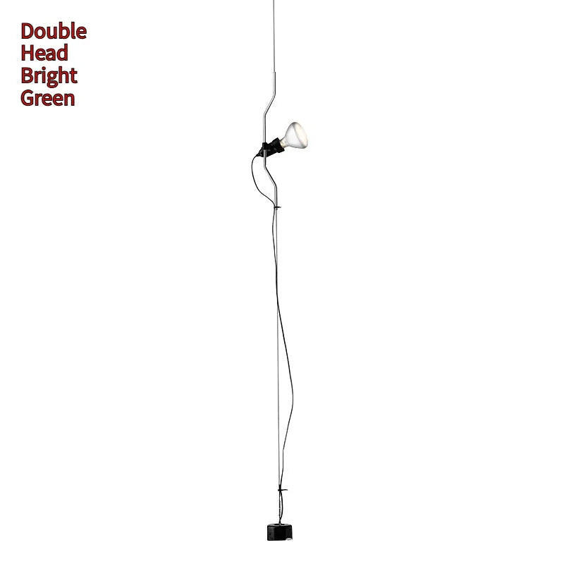 Italian adjustable small droplight alloy construction 3.5 m suspension wire modern simplicity black finish