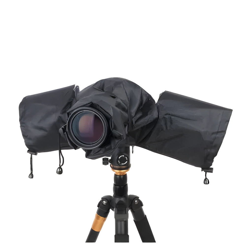 Kang Pin transparent PVC DSLR camera rainproof cover with adjustable lens hood