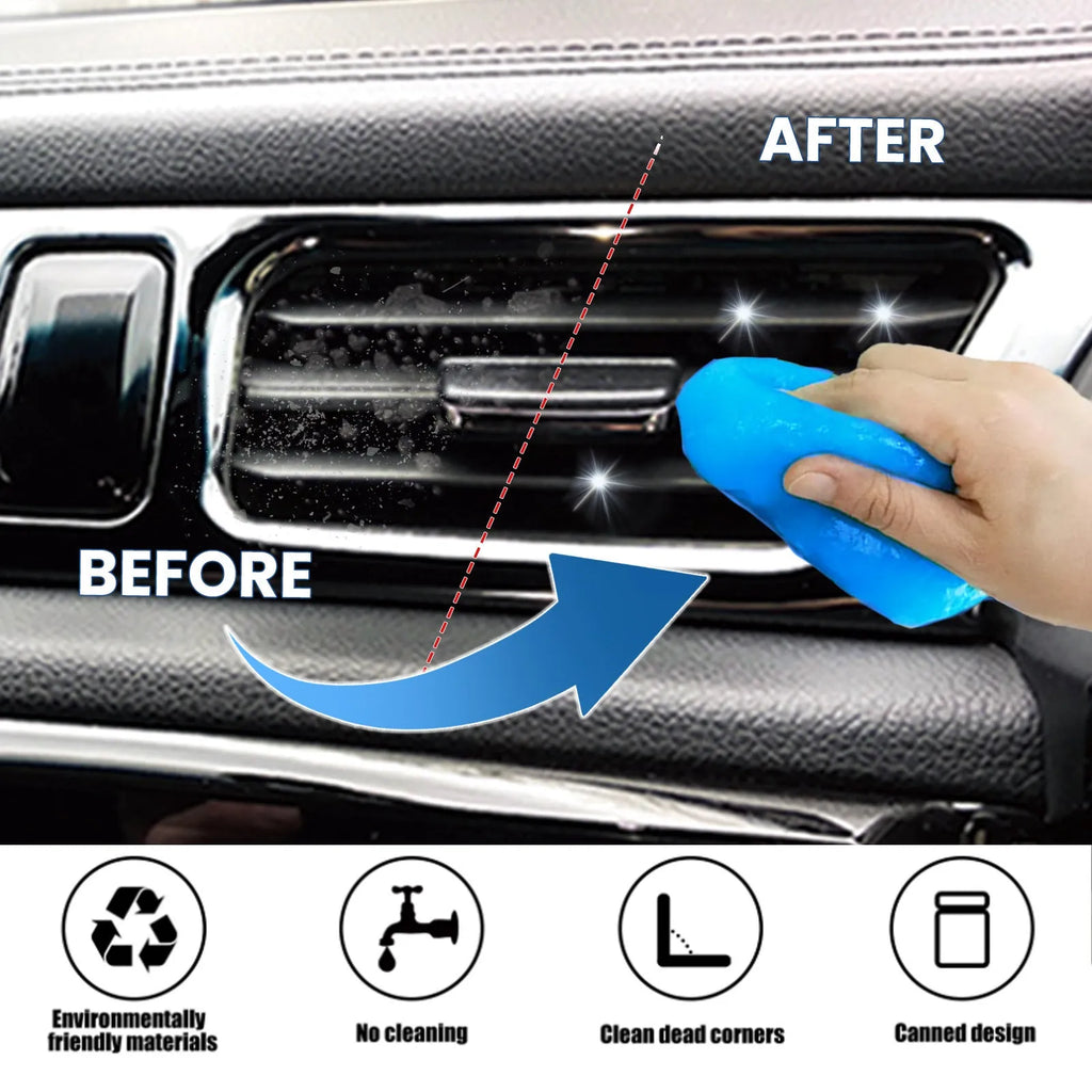 70g car interior cleaning gel for vents and dashboard gaps measuring 6.2x5.7cm