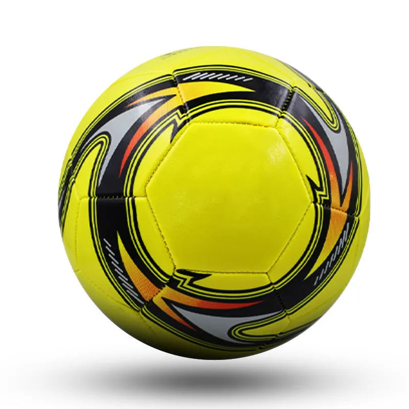 PVC football in three sizes with multiple colour patterns including tornado and digital designs