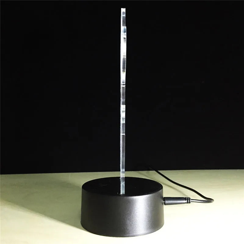 3D Earth globe USB night light on a desk showing seven colour modes with remote control