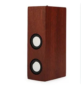 Wooden retro Bluetooth speaker in bamboo, black walnut, or sapele finish with USB port