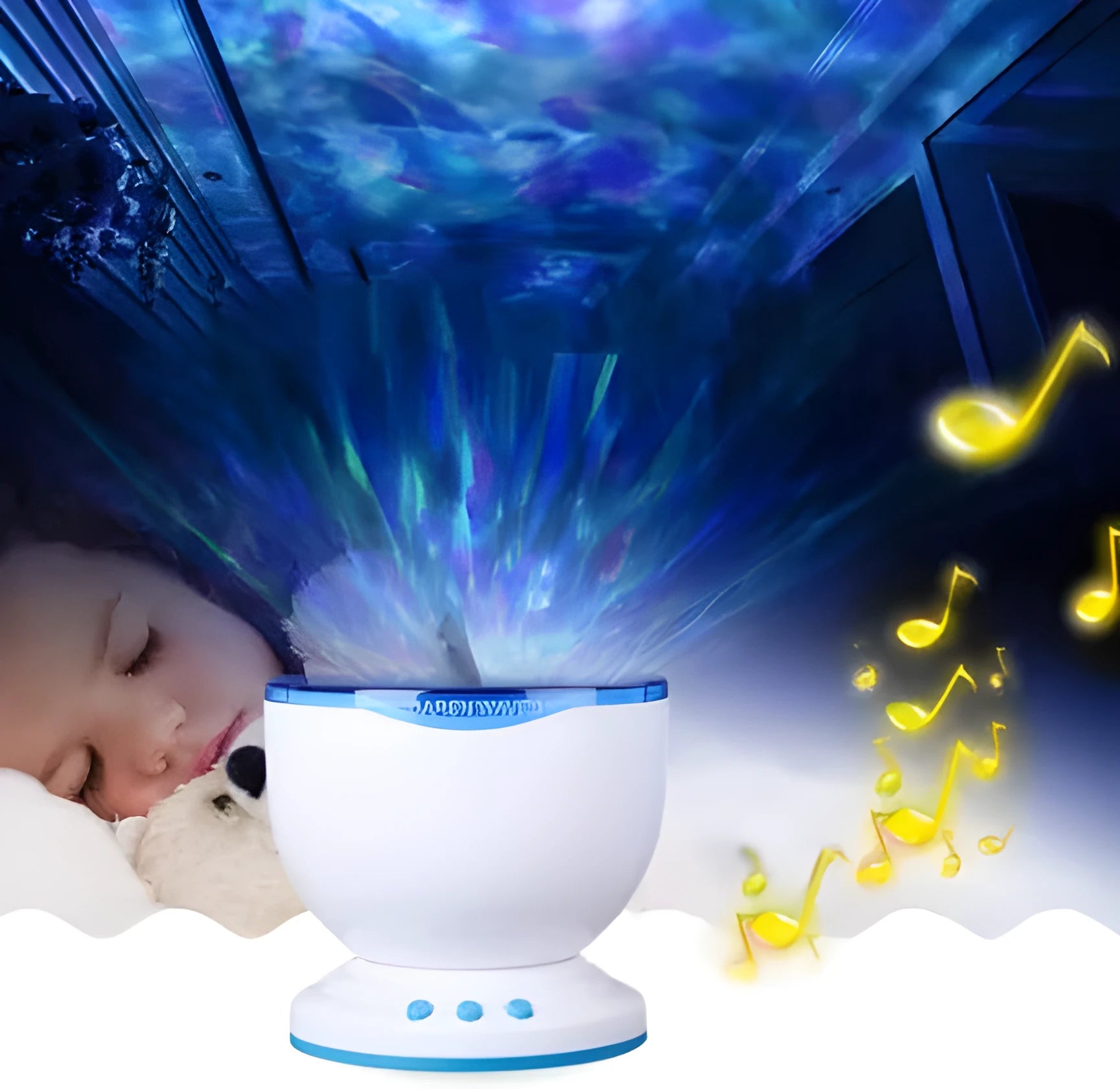 Blue ocean projection lamp for children's rooms with DLP trapezoidal correction technology