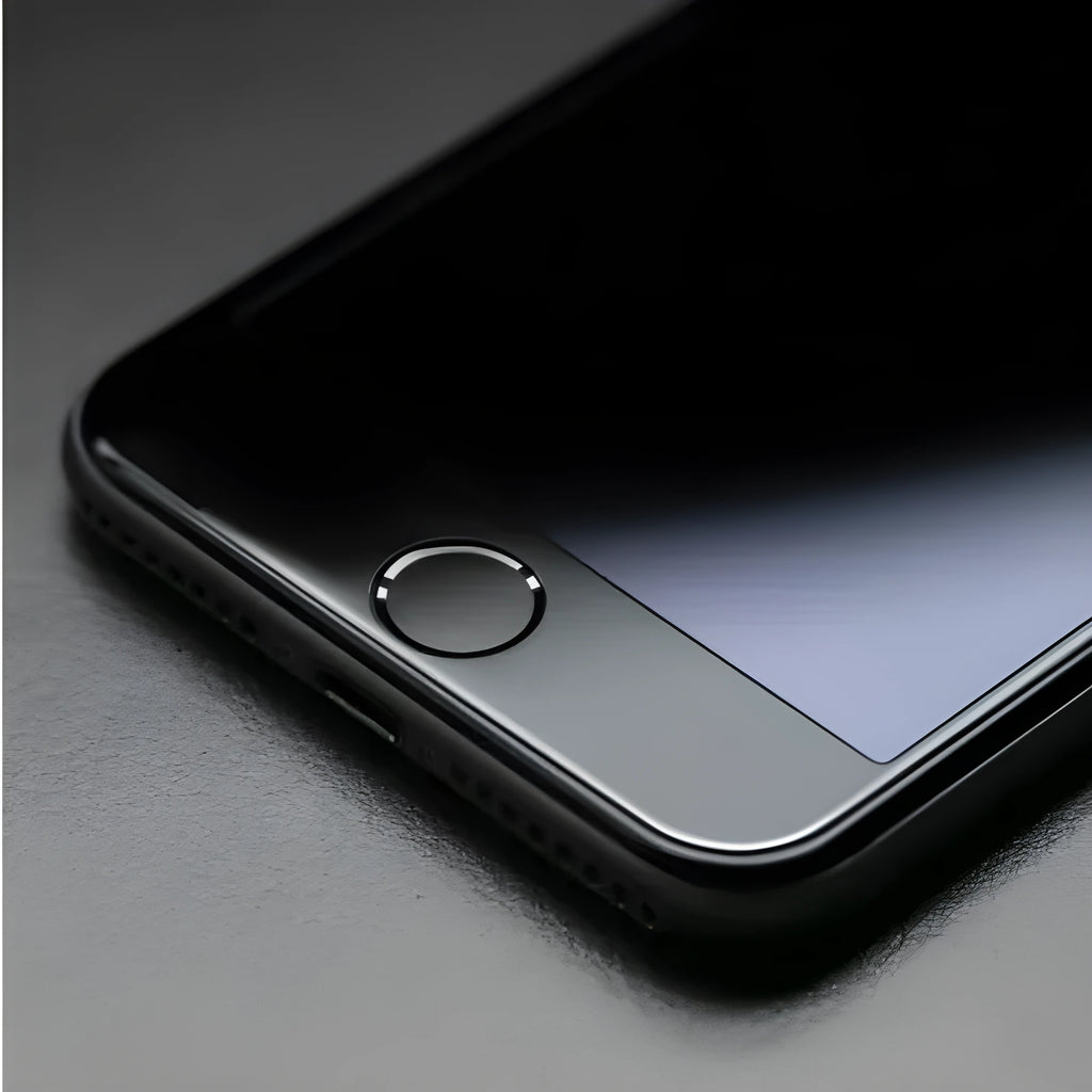 iPhone tempered glass screen protector with 3D curved edges for full coverage protection