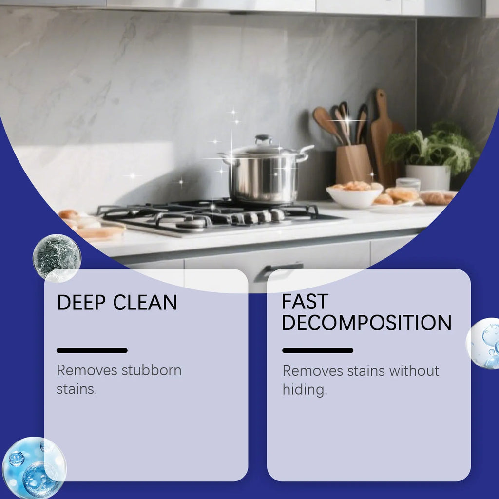 237ml bottle of decontamination gel for household kitchen and bathroom cleaning with applicator nozzle