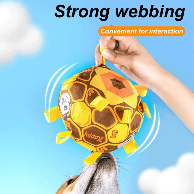 15cm green watermelon yellow plush dog ball toy with bell for aggressive chewers