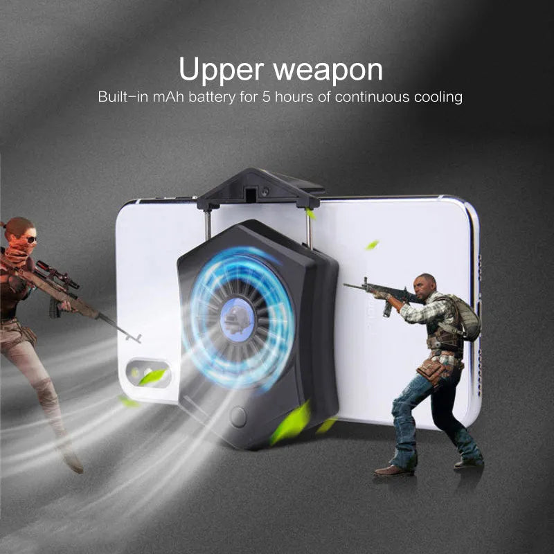 Black and white mobile phone radiator with USB connector for gaming console use