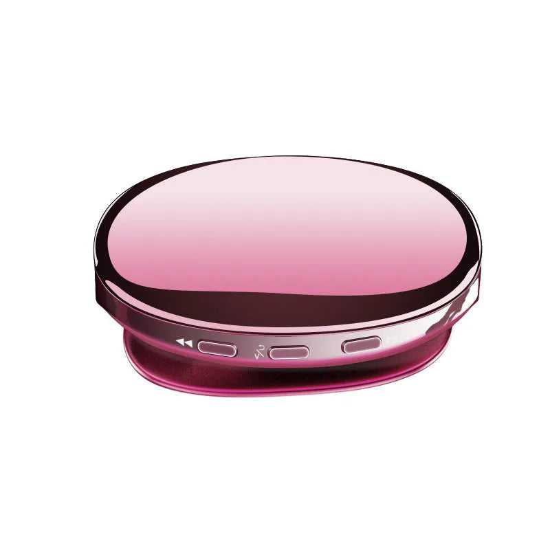 Bluetooth MP4 music player in black, blue, or rose gold with OLED screen showing audio playback interface