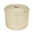 Natural 6mm sisal rope on a roll for cat scratching post repair