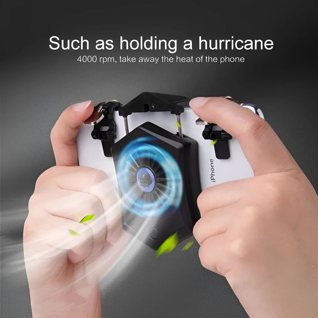 Black and white mobile phone radiator with USB connector for gaming console use