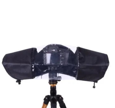 Kang Pin transparent PVC DSLR camera rainproof cover with adjustable lens hood