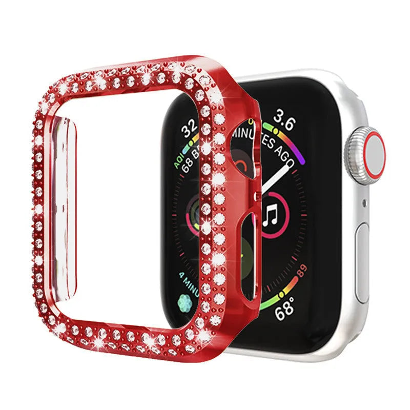 PC hard plastic protective case for Apple Watch in various colours and sizes.