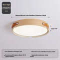 Japanese style wooden ceiling lamp with PMMA lampshade in 42cm and 56cm sizes