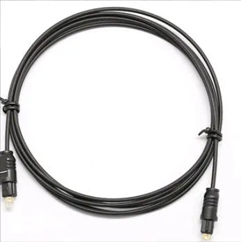 OD2.2 PVC jacketed fibre optic digital audio cable on a white background.
